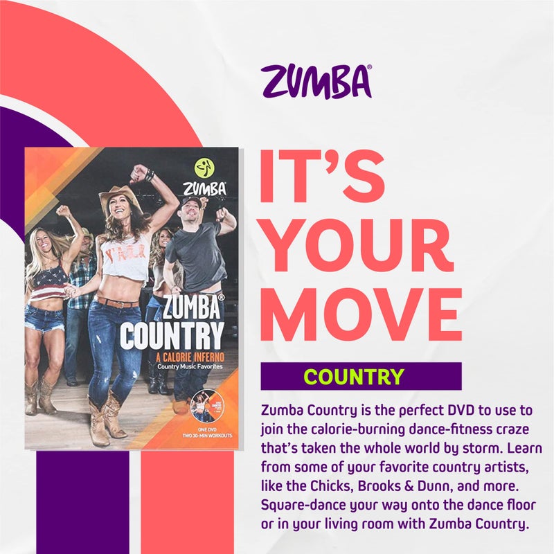 Zumba Country Dance-Fitness Workout DVD, Experienced and Beginner Dance Workout - Image 2